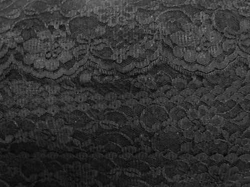 Great value 65mm Flowerbed Lace Trim- Black #T113 available to order online Australia