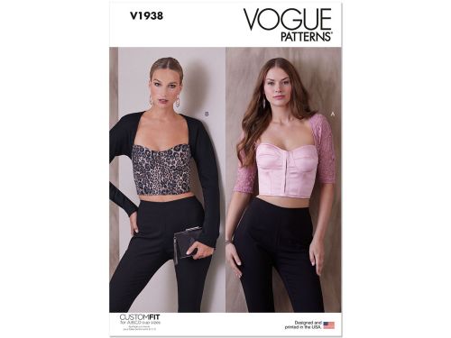 Great value Vogue Pattern VV1938 Misses' Tops- Size B5(8-10-12-14-16) available to order online Australia