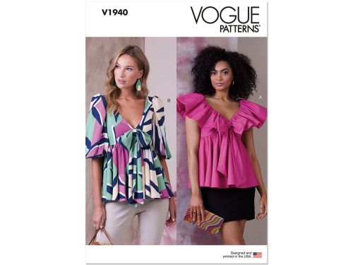 Great value Vogue Pattern VV1940 Misses' Tops- Size A5(6-8-10-12-14) available to order online Australia