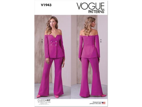 Great value Vogue Pattern VV1943 Misses' Jacket and Pants- Size B5(8-10-12-14-16) available to order online Australia