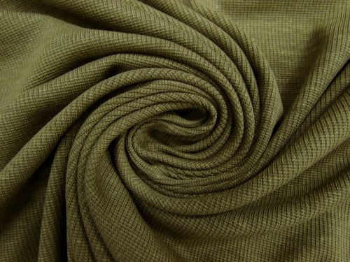 Great value 2x2 Bamboo Rib Jersey- Olive Branch Green #9438 available to order online Australia