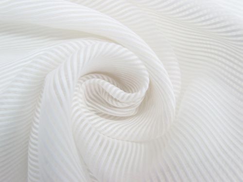 Great value Silk Self Stripe Organza- White Candy #9766 available to order online Australia