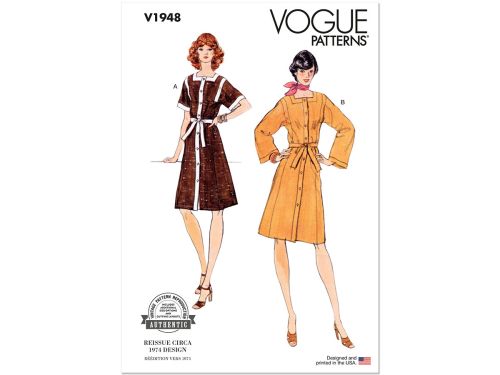 Great value Vogue Pattern V1948 Misses Dress Vintage Elizabeth Burger- Size B5(8-10-12-14-16) available to order online Australia