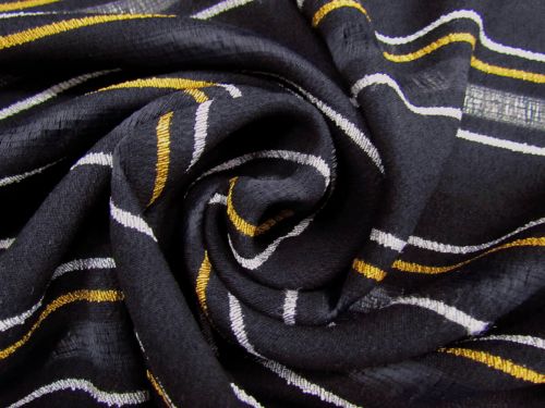 Great value Precious Metals Self Stripe Stretch Crepe #9952 available to order online Australia