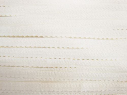 Great value 8mm Scallop Lingerie Elastic- Ivory #T277 available to order online Australia