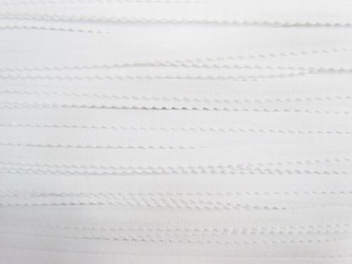 Great value 8mm Scallop Lingerie Elastic- White #T292 available to order online Australia