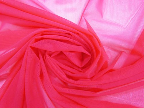 Great value Fine 2 Way Stretch Mesh- Hot Pink #10407 available to order online Australia