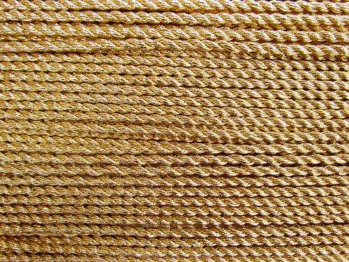 Great value 4mm Metallic Twisted Cord Trim- Warm Gold #T301 available to order online Australia
