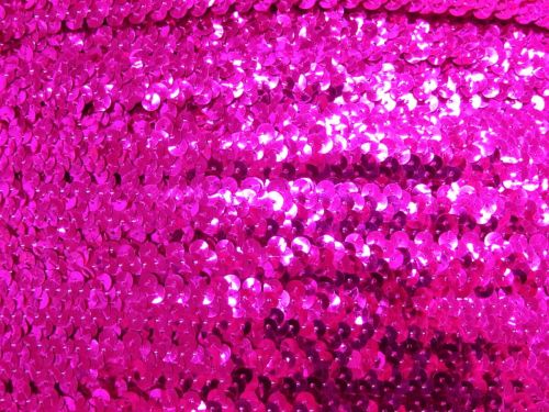 Great value 9.1m (10 yard) Roll of Stretch Sequin Trim- 2 Row- Magenta T306 available to order online Australia