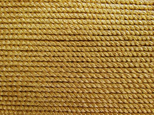 Great value 10.9m (12 yard) Roll of 5mm Metallic Twisted Cord Trim- Old Gold #T302 available to order online Australia