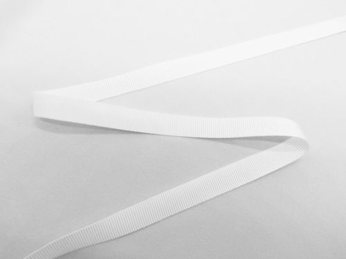 Great value 10mm Grosgrain Ribbon- White #T380 available to order online Australia