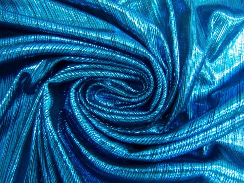 Great value Shimmering Stripes Foile Jersey- Blue #10568 available to order online Australia