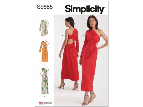 Great value Simplicity Pattern S9885 MISSES' KNIT DRESS IN THREE LENGTHS- Size K5 (8-10-12-14-16) available to order online Australia