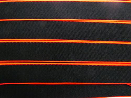 Great value 25mm Laser Light Elastic- Orange On Black #T414 available to order online Australia