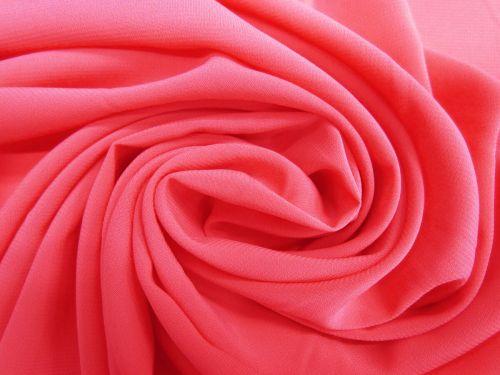 Great value Luxe Stretch Chiffon- Bright Coral #10903 available to order online Australia