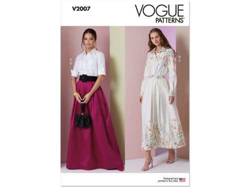 Great value Vogue Pattern V2007 MISSES' TWO PIECE DRESS- Size B5(8-10-12-14-16) available to order online Australia