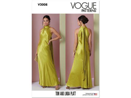 Great value Vogue Pattern V2008 MISSES' DRESS- Size D5 (4-6-8-10-12) available to order online Australia