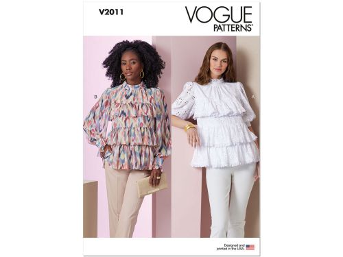 Great value Vogue Pattern V2011 MISSES' TOP WITH SLEEVE VARIATIONS- Size B5(8-10-12-14-16) available to order online Australia