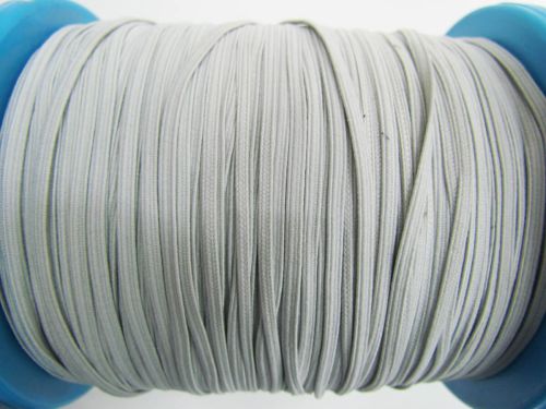 Great value 300m Roll of 3mm Braided Elastic- Cool Grey #1017M available to order online Australia