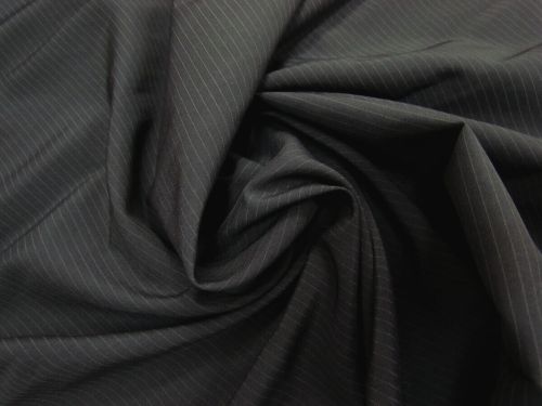 Great value 30m Roll of Pinstripe Suiting- City Grey #6536 available to order online Australia