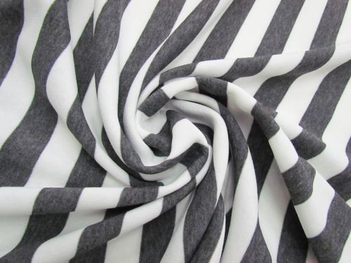 Great value 20m Roll of Striped Fleece- Dark Grey #5066 available to order online Australia