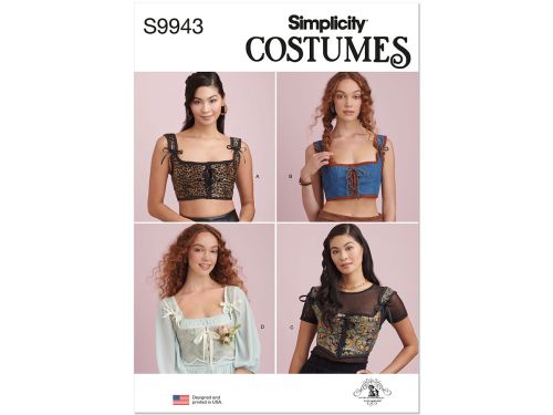 Great value Simplicity Pattern S9943 MISSES' CORSET COSTUMES- Size K5 (8-10-12-14-16) available to order online Australia