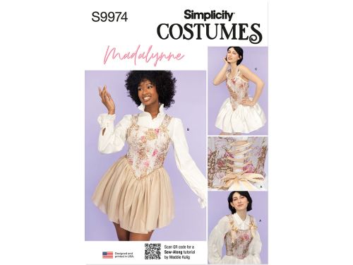 Great value Simplicity Pattern S9974 MISSES' CORSETS- Size K5 (8-10-12-14-16) available to order online Australia
