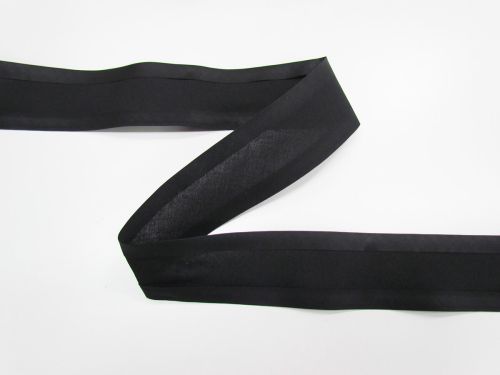 Great value 50mm Cotton Poly Bias Binding- Black #T523 available to order online Australia