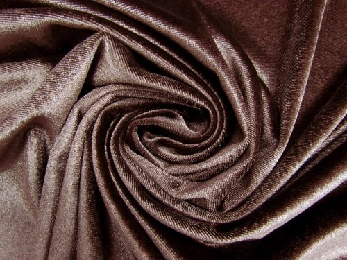 Great value Stretch Velvet- Cocoa Brown #11501 available to order online Australia