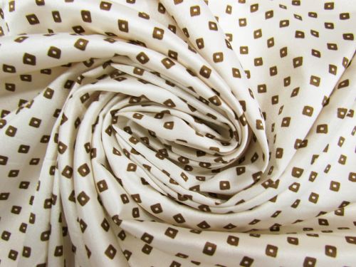 Great value Espresso Squares Stretch Satin #11538 available to order online Australia