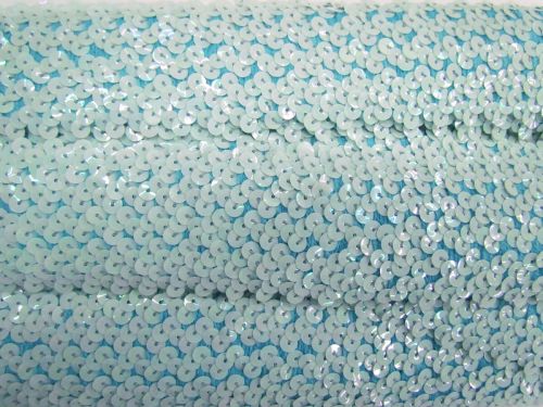 Great value 50mm Stretch Sequin Trim- Candy Blue T538 available to order online Australia