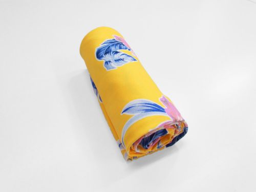 Great value 1m Mini Roll Remnant- Tropical Sands Spandex available to order online Australia