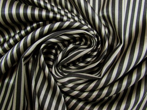 Great value Antique Stripe Stretch Satin- Grey #11645 available to order online Australia