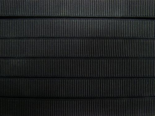 Great value 25mm Ribbed Budget Elastic- Black #T549 available to order online Australia