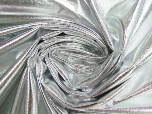 Great value Liquid Foile Spandex- Lucky Silver #11827 available to order online Australia