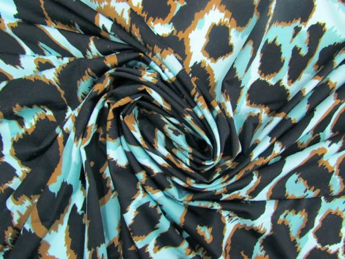 Great value Leopard Party Slinky Jersey- Cyan #11880 available to order online Australia