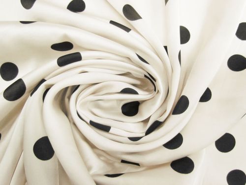 Great value Poppy Polka Dot Satin Chiffon #11900 available to order online Australia