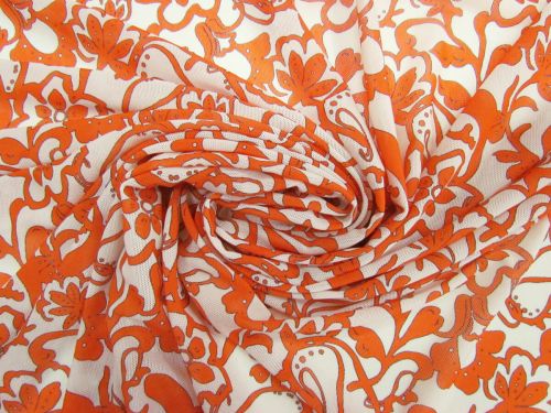 Great value Tangerine Florals 2 Way Stretch Mesh #11929 available to order online Australia