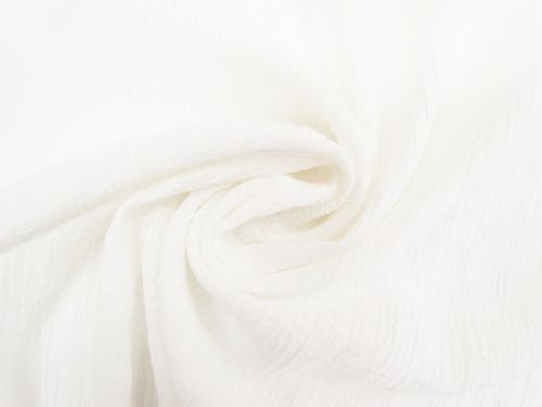 Great value Crinkle Viscose Blend- Daisy Ivory #11982 available to order online Australia