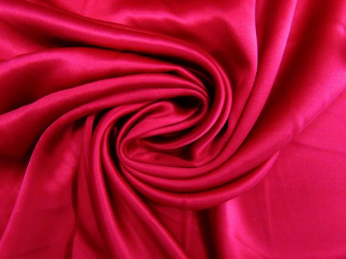 Great value Silk Charmeuse Satin- Fresh Rose Red #12002 available to order online Australia