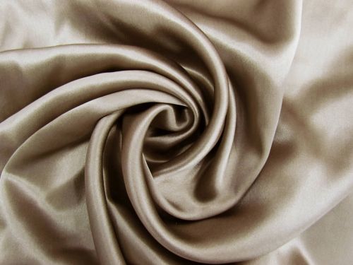 Great value Silk Charmeuse Satin- Donkey Brown #12004 available to order online Australia