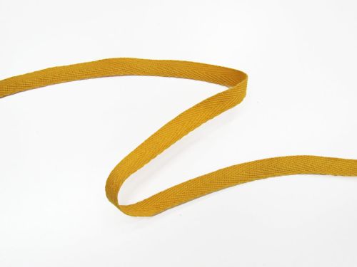 Great value 10mm Cotton Herringbone Tape- Mustard #T580 available to order online Australia