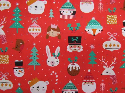 Great value Wonderful Christmas Cotton- Festive Friends- D2512 available to order online Australia