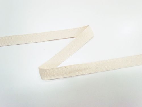 Great value 17mm Cotton Herringbone Tape- Seeded Cream #T604 available to order online Australia