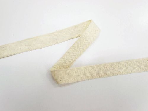 Great value 20mm Cotton Herringbone Tape- Creamy Natural #T607 available to order online Australia