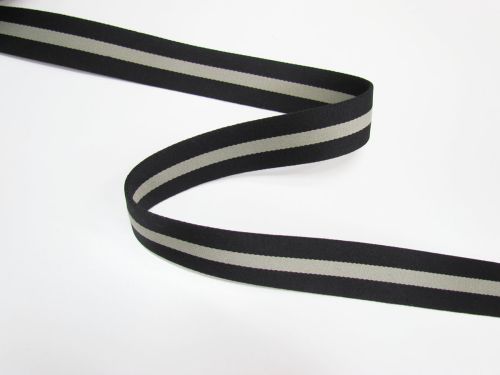 Great value 35mm Rigid Webbing Tape- Grey / Black #T631 available to order online Australia