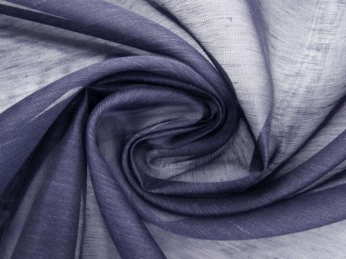 Great value Silk Linen Slub Organza- Midnight Navy #12104 available to order online Australia