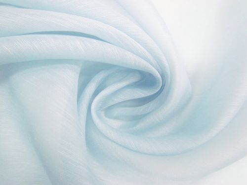 Great value Silk Linen Slub Organza- Baby Blue #12106 available to order online Australia