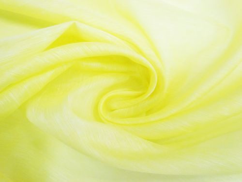 Great value Silk Linen Slub Organza- Daffodil Yellow #12111 available to order online Australia