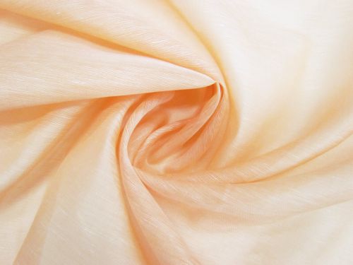 Great value Silk Linen Slub Organza- Light Peach #12114 available to order online Australia